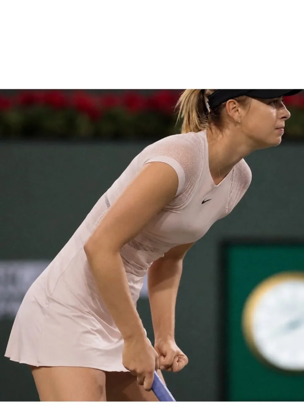 Nwt Nike Flirty Maria Sharapova Tennis Dress w/ ZIPPER S Small - Barely Rose